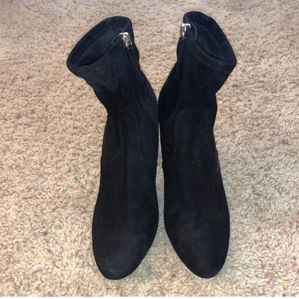 Steve Madden Vintage Suede Ankle Boots Black size 7M